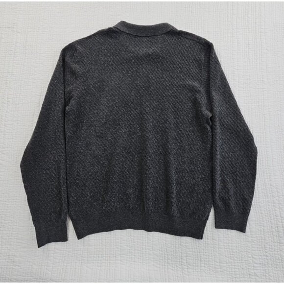 Tahari Wool Blend Sweater Men's Medium Grey Long Sleeve Pullover NWT MSRP $70 - Picture 12 of 16